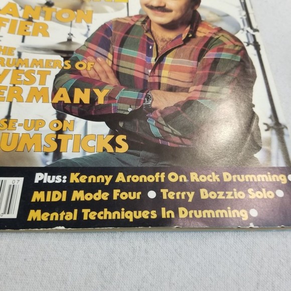 July 1987 Modern Drummer mag Peter Erskine Anton Fier - Picture 4 of 10
